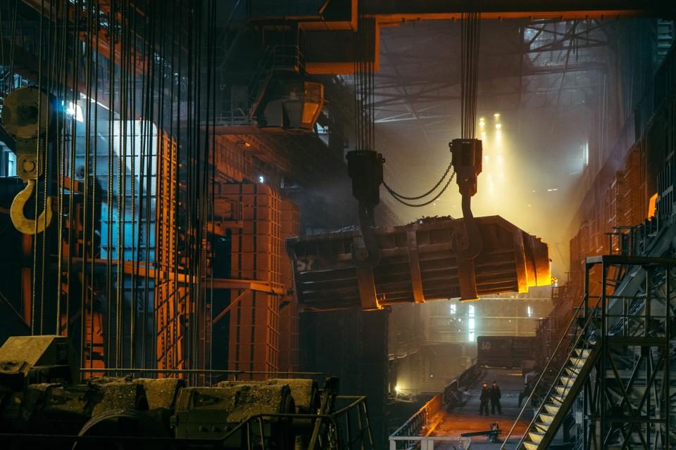 Illustrative photograph of steel Industry